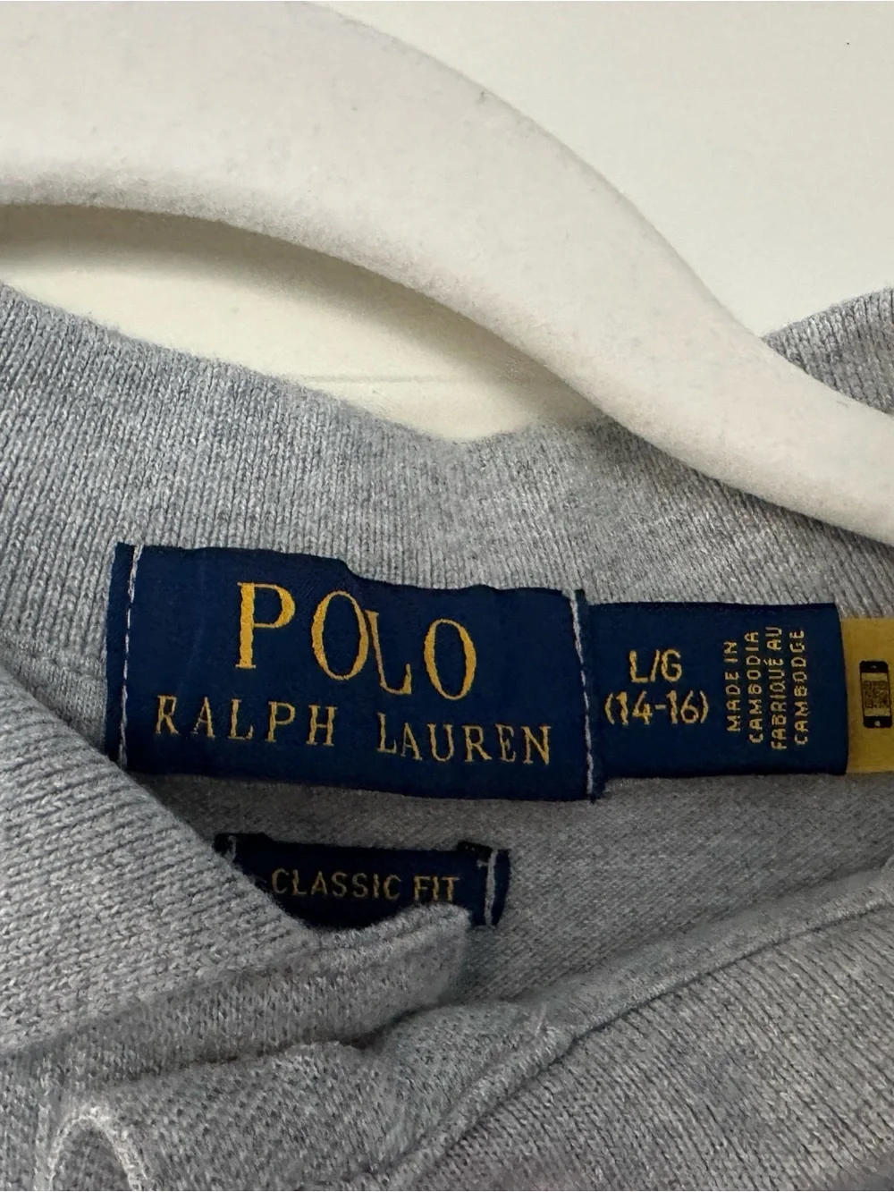 Ralph Lauren Heather Grey Short Sleeve Polo
